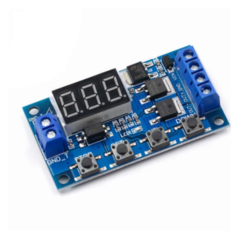 DC 5V-36V Trigger Cycle Delay Timer Switch Turn On Off Relay Module with LED Display Adjustable Timer Module 1pc
DC 5V-36V Trigger Cycle Delay Timer Switch Turn On Off Relay Module with LED Display Adjustable Timer Module 1pc