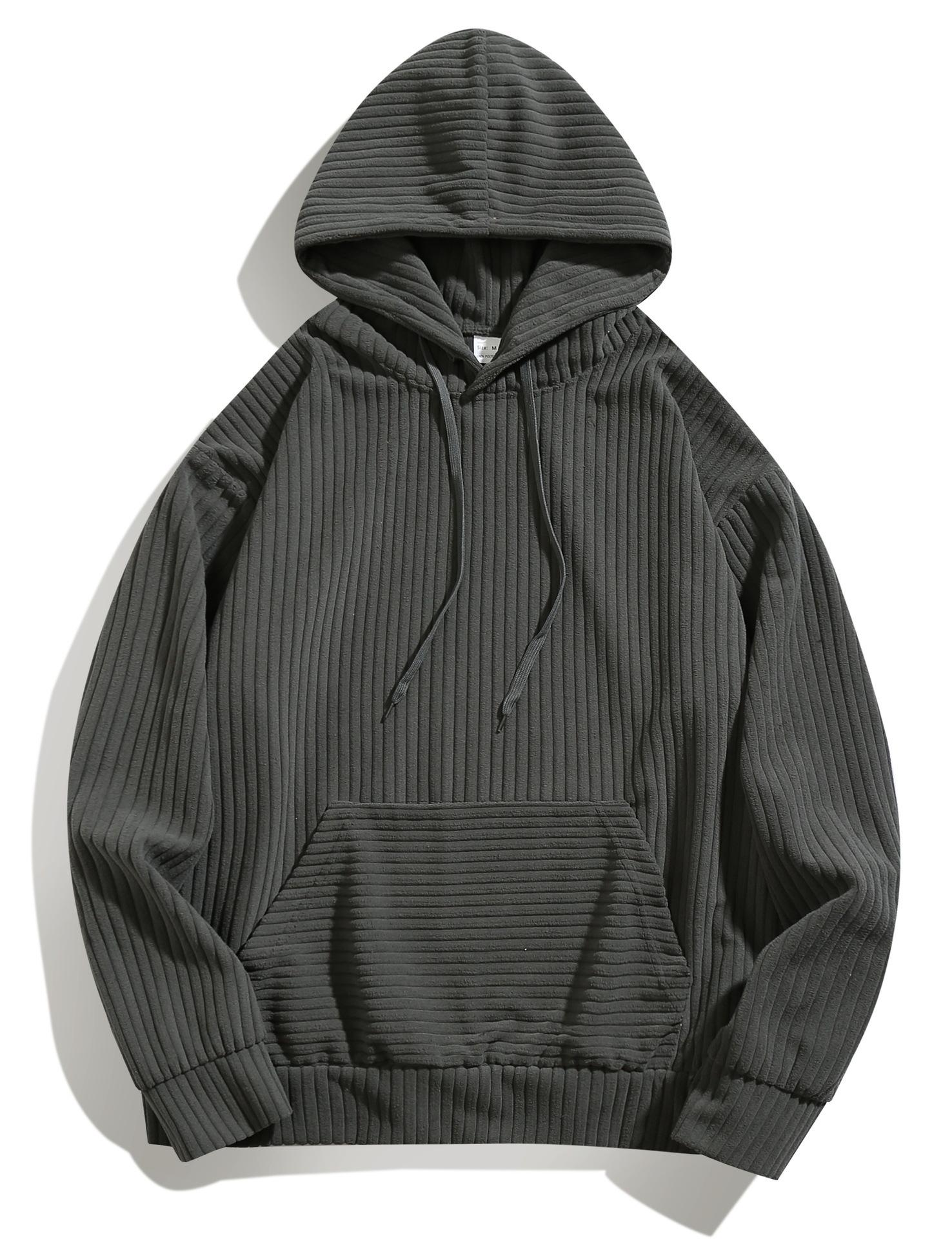 Men s Retro Hooded Sweatshirt Autumn Winter New Loose Casual Solid Color Simple Corduroy Sportswear S сірий колір
Men s Retro Hooded Sweatshirt Autumn Winter New Loose Casual Solid Color Simple Corduroy Sportswear S сірий колір