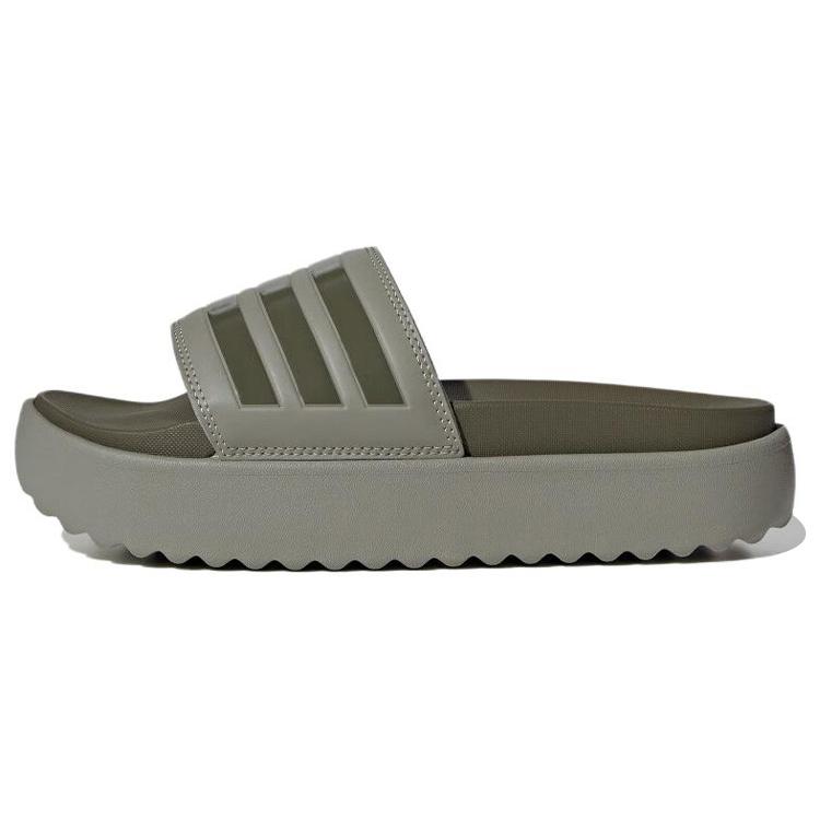 Adidas Adilette Platform Slides Silver Pebble Olive Strata Women s HQ6180 39⅓
Adidas Adilette Platform Slides Silver Pebble Olive Strata Women s HQ6180 39⅓