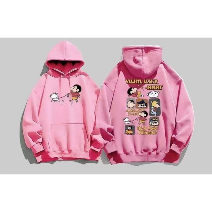 Taiwan autumn new hooded cartoon sweater women s Japanese style crayon small new printing loose velvet 3XL
Taiwan autumn new hooded cartoon sweater women s Japanese style crayon small new printing loose velvet 3XL