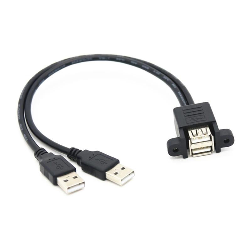 Удлинительный кабель USB 2.0 A Папа - Мама с 2 винтовыми фиксаторами, расстояние между отверстиями 30 мм 1
Удлинительный кабель USB 2.0 A Папа - Мама с 2 винтовыми фиксаторами, расстояние между отверстиями 30 мм 1