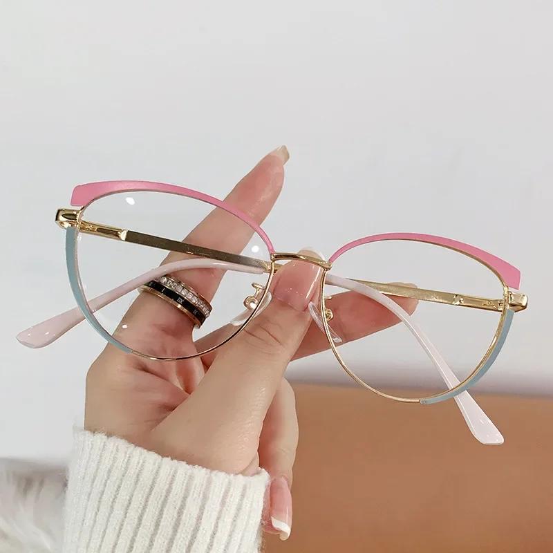 Summer New Fashionable Cat Eye Flat Mirror Retro Simple and Atmospheric Multi Color Display Temperament Anti-Blue Light Glasses розовый
Summer New Fashionable Cat Eye Flat Mirror Retro Simple and Atmospheric Multi Color Display Temperament Anti-Blue Light Glasses розовый