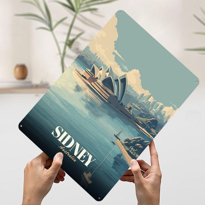 Sydney Opera House Travel Tin Plaque Poster Customized Wall Art Retro Vintage Metal Signs for Man Cave Desk Decor Room Ornaments 7.9x11.8In(20x30cm)
Sydney Opera House Travel Tin Plaque Poster Customized Wall Art Retro Vintage Metal Signs for Man Cave Desk Decor Room Ornaments 7.9x11.8In(20x30cm)