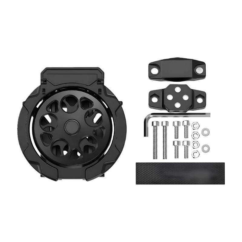 Foldable Beverage Holder ABS Construction Space Saving Design Handlebar Mounted Rotating Stand for Motorcycle
Foldable Beverage Holder ABS Construction Space Saving Design Handlebar Mounted Rotating Stand for Motorcycle