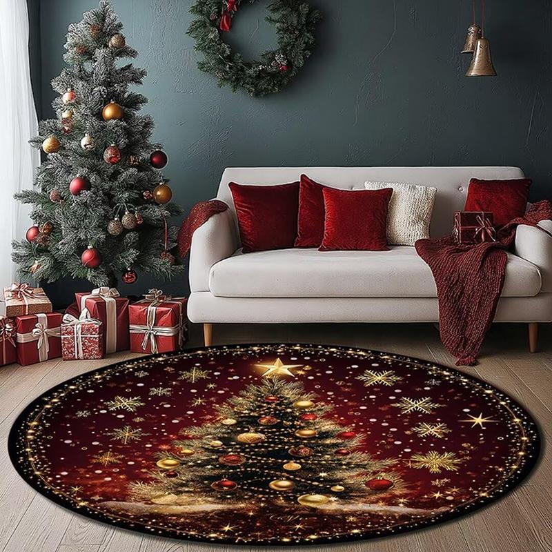 1pc Christmas round carpet: snow tree, snowflakes, festive floor decoration designed for Merry Christmas.. 60cm
1pc Christmas round carpet: snow tree, snowflakes, festive floor decoration designed for Merry Christmas.. 60cm