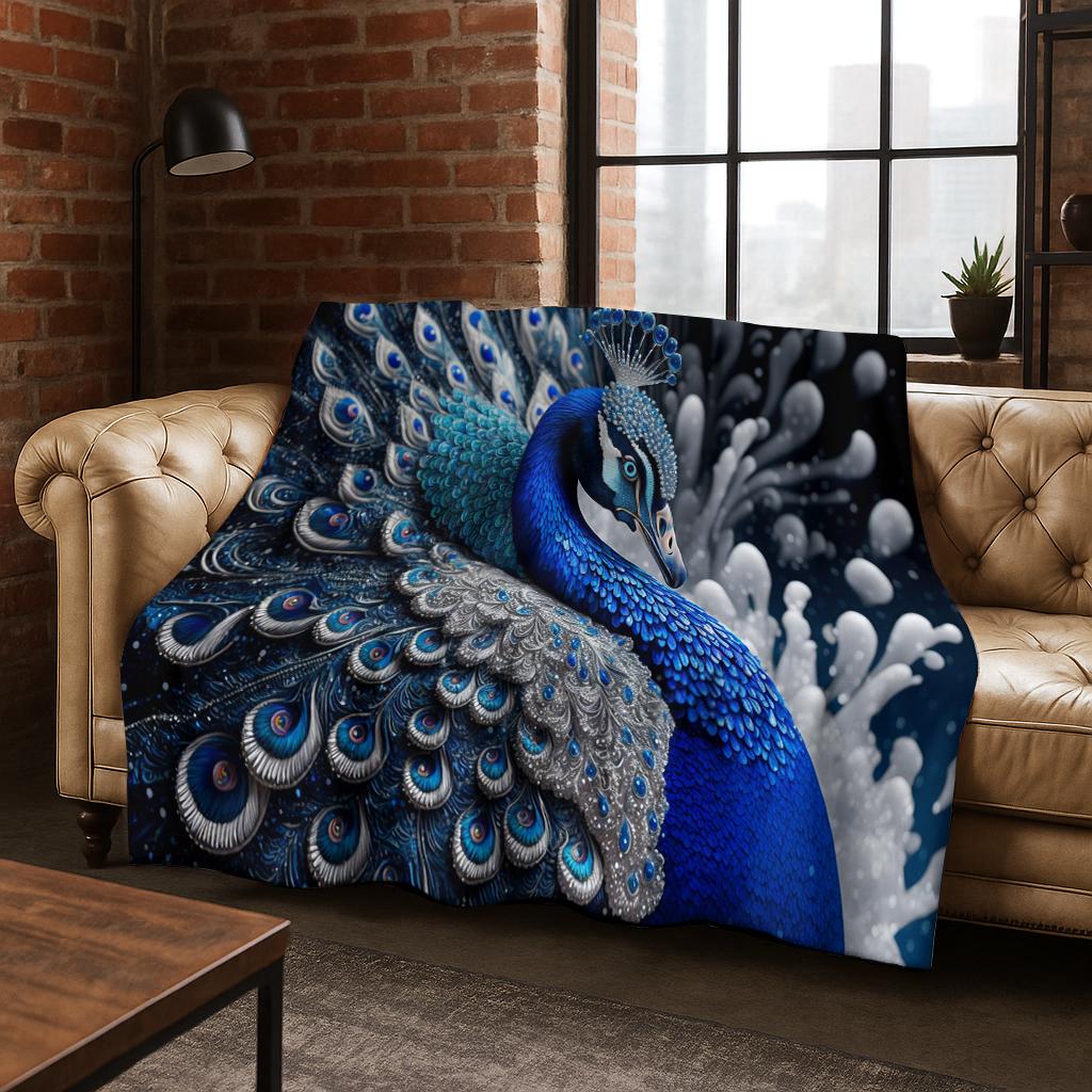 Exquisite Peacock Bird Animal Flannel Blanket Soft Warm Blanket for Bedroom Room Living Room Office Travel Camping Picnic Gift 75x90cm
Exquisite Peacock Bird Animal Flannel Blanket Soft Warm Blanket for Bedroom Room Living Room Office Travel Camping Picnic Gift 75x90cm