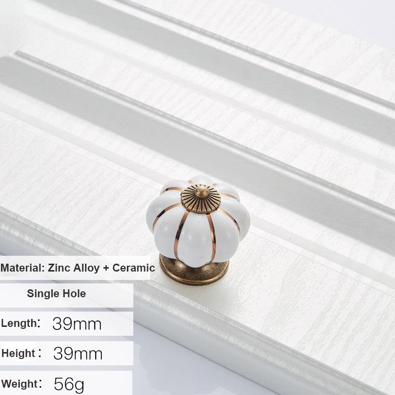 5088 Pumpkin Shape Ceramic Handle Drawer Knob Single Hole Closet Door Handle with 22mm Screw Blue
5088 Pumpkin Shape Ceramic Handle Drawer Knob Single Hole Closet Door Handle with 22mm Screw Blue