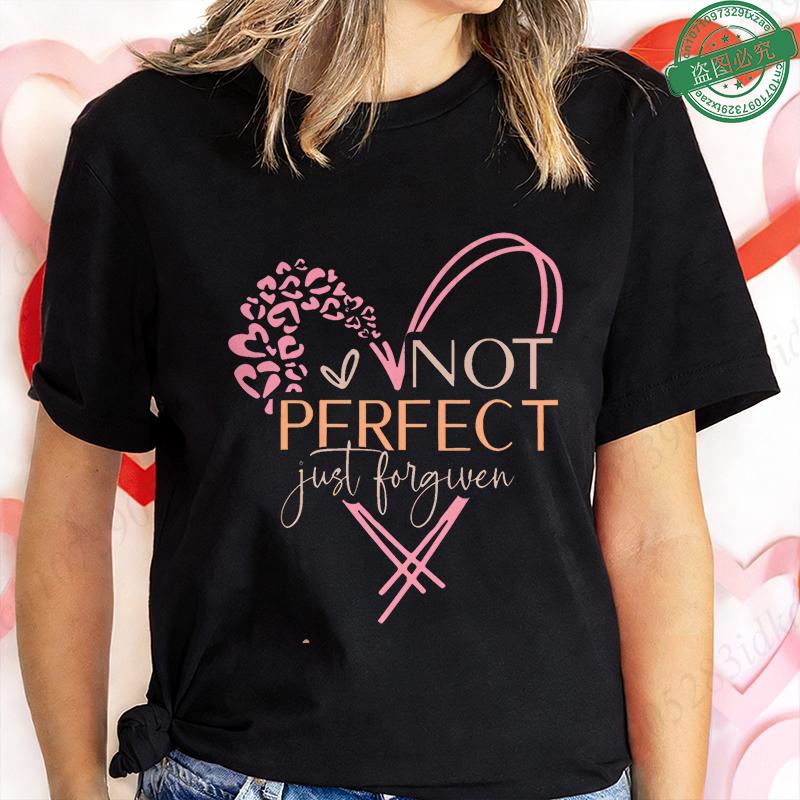 Not Perfect Just Forgiven T-Shirt for Women Heart Cross Graphic Tee Casual Short Sleeve O Neck Tops Inspirational Christian Gift 5XL
Not Perfect Just Forgiven T-Shirt for Women Heart Cross Graphic Tee Casual Short Sleeve O Neck Tops Inspirational Christian Gift 5XL