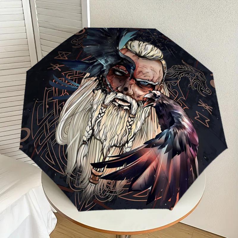 1pc Viking Warrior with Ravens Umbrella with Plastic Handle,Suitable for All Seasons Home Travel Outdoor UmbrellaDD937
1pc Viking Warrior with Ravens Umbrella with Plastic Handle,Suitable for All Seasons Home Travel Outdoor UmbrellaDD937