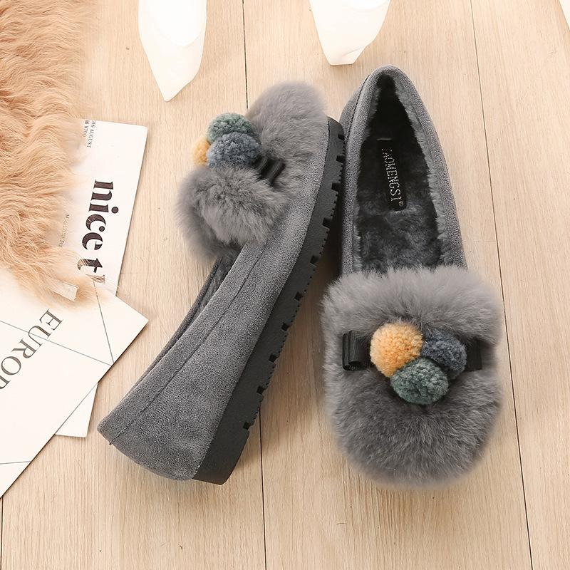 T29 2025 autumn and winter new thick-soled round head rabbit fur suede shoes warm Doudou shoes women 34 чорний
T29 2025 autumn and winter new thick-soled round head rabbit fur suede shoes warm Doudou shoes women 34 чорний