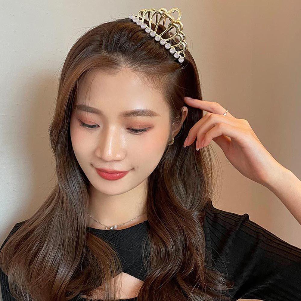 Crown Temperament Hair Crabs Clip Women Hair Claws Pearl Hairgrip Shark Clip Korean Ponytail Holder
Crown Temperament Hair Crabs Clip Women Hair Claws Pearl Hairgrip Shark Clip Korean Ponytail Holder