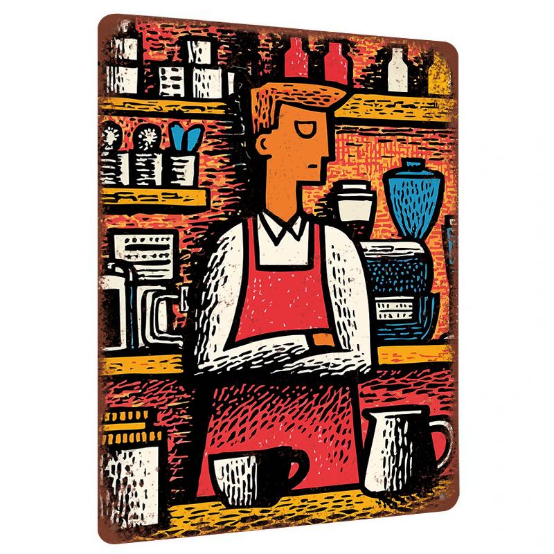 Vintage Restaurant Character Metal Wall Art Kitchen Decor Creative Home Hanging Ornament 20x30cm(7.8x11.8inch)
Vintage Restaurant Character Metal Wall Art Kitchen Decor Creative Home Hanging Ornament 20x30cm(7.8x11.8inch)