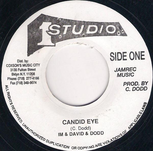 7inch Record IM & DAVID & CLEMENT COXSONE DODD - Candid Eye NONE Studio One Jamaica Reggae, Ska & Dub Used
7inch Record IM & DAVID & CLEMENT COXSONE DODD - Candid Eye NONE Studio One Jamaica Reggae, Ska & Dub Used