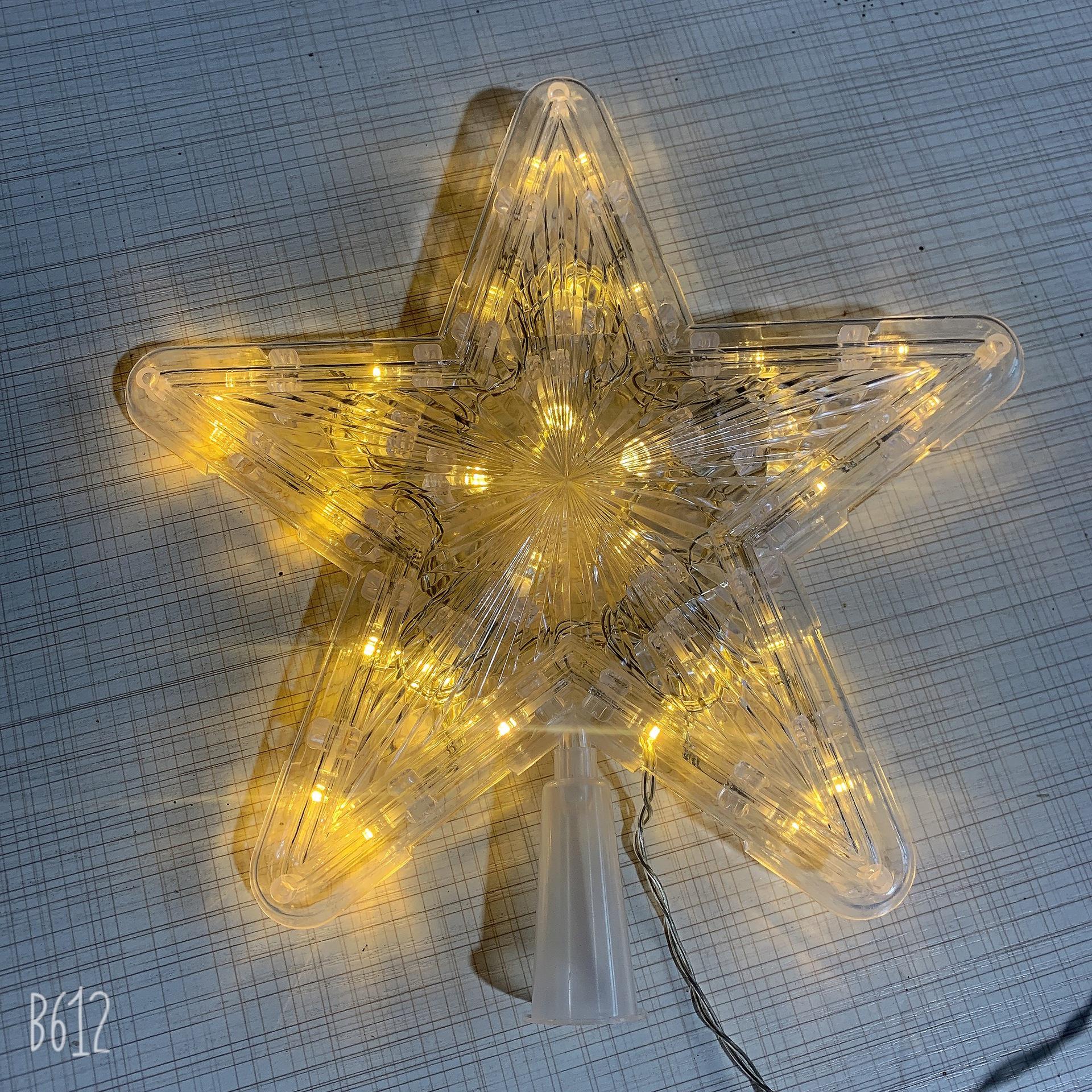 LED Pentagram Tree Topper: Luminous Battery or Plug-in Christmas Decoration 10 Lights Small Battery-Powered Constant Light теплим білим кольором
LED Pentagram Tree Topper: Luminous Battery or Plug-in Christmas Decoration 10 Lights Small Battery-Powered Constant Light теплим білим кольором