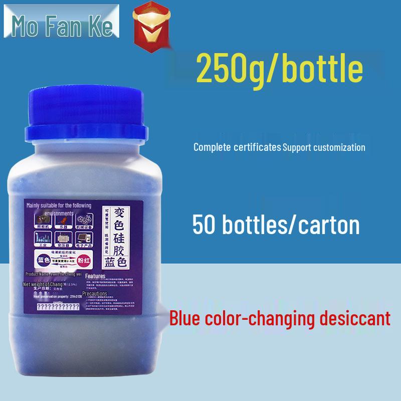 250g Color-Changing Blue Silicone Desiccant for Anti-Mold and Moisture-Proofing Musical Instruments and Transformers
250g Color-Changing Blue Silicone Desiccant for Anti-Mold and Moisture-Proofing Musical Instruments and Transformers