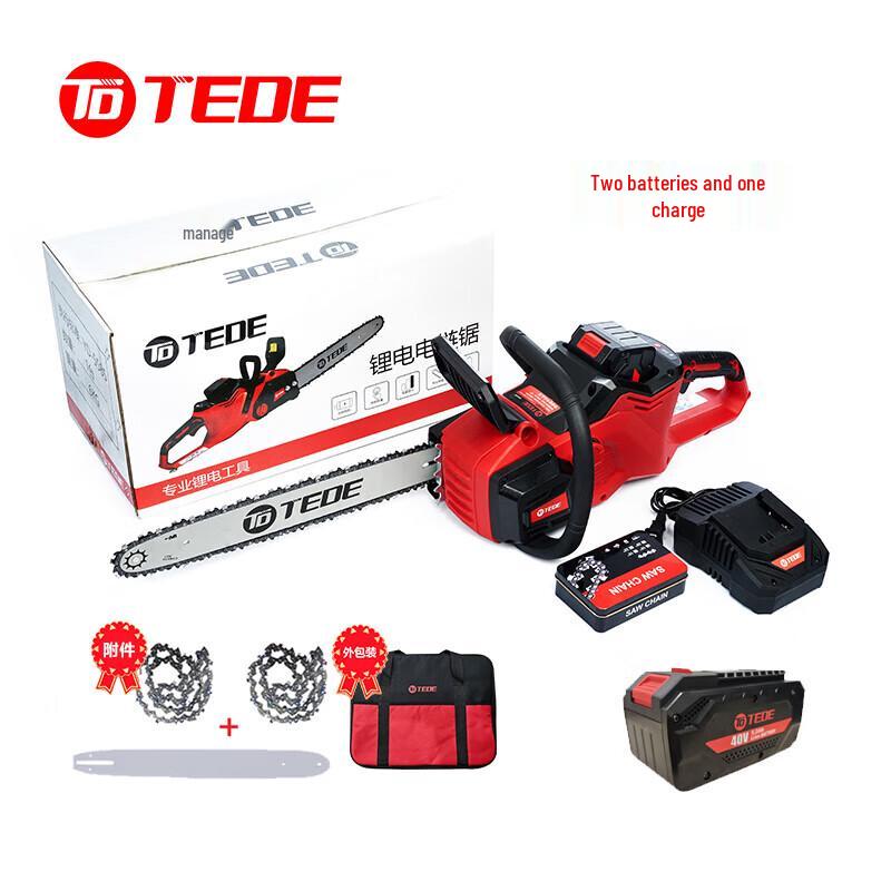 TEDE Cordless Lithium-Ion Chainsaw Kit
TEDE Cordless Lithium-Ion Chainsaw Kit