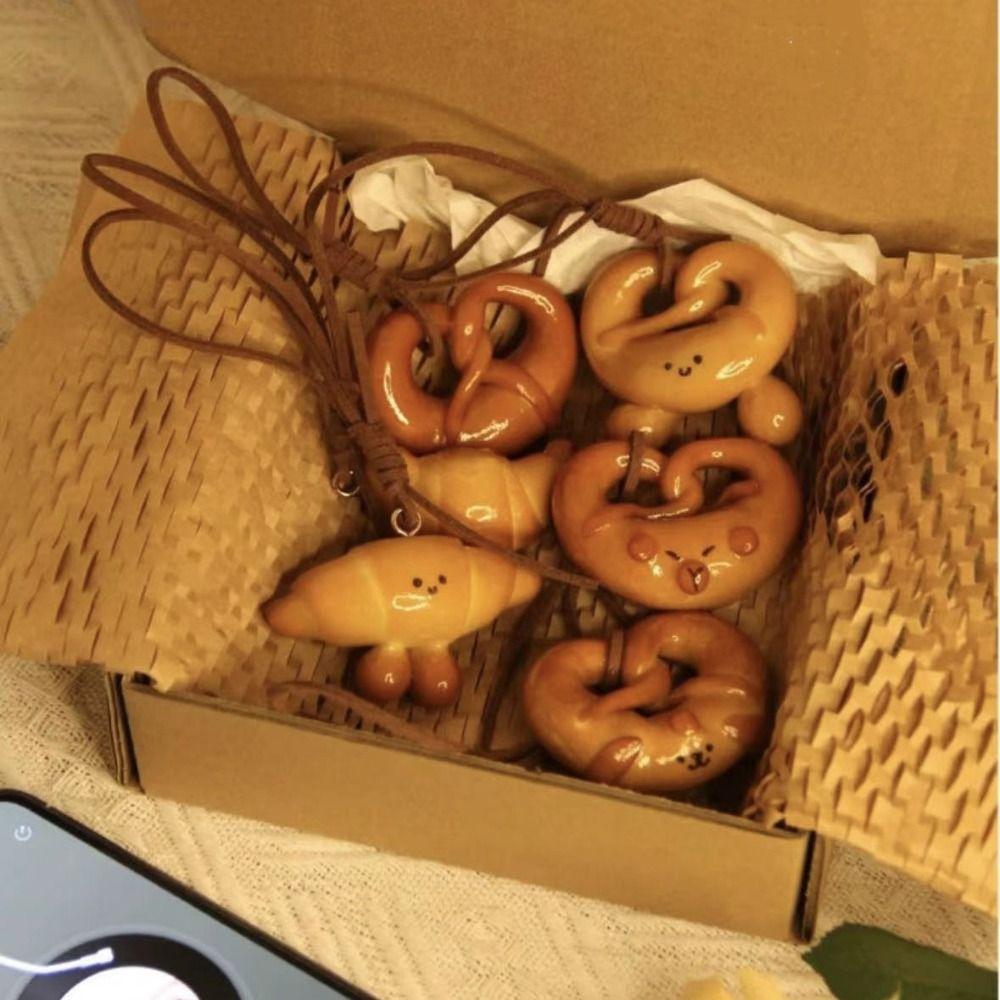Bagel Rope Pretzel Key Chain Kawaii Car Interior Pendant Lovely Alkaline Bread Pendant Unisex Style7
Bagel Rope Pretzel Key Chain Kawaii Car Interior Pendant Lovely Alkaline Bread Pendant Unisex Style7