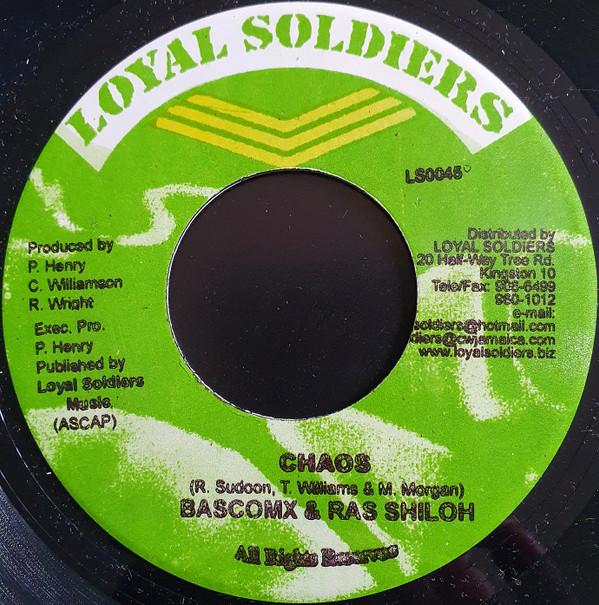 7inch Record BASCOM X, RAS SHILOH - Chaos LS0045 Loyal Soldiers Jamaica Reggae, Ska & Dub Used
7inch Record BASCOM X, RAS SHILOH - Chaos LS0045 Loyal Soldiers Jamaica Reggae, Ska & Dub Used