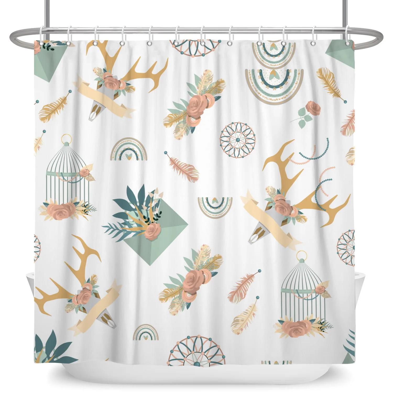 Colorful Flowers Green Plants Shower Curtain Bird Rabbit Tree Bathroom Curtains Modern Pretty Bathroom Accessories With Hooks W60H190(CM)-1 Pcs
Colorful Flowers Green Plants Shower Curtain Bird Rabbit Tree Bathroom Curtains Modern Pretty Bathroom Accessories With Hooks W60H190(CM)-1 Pcs