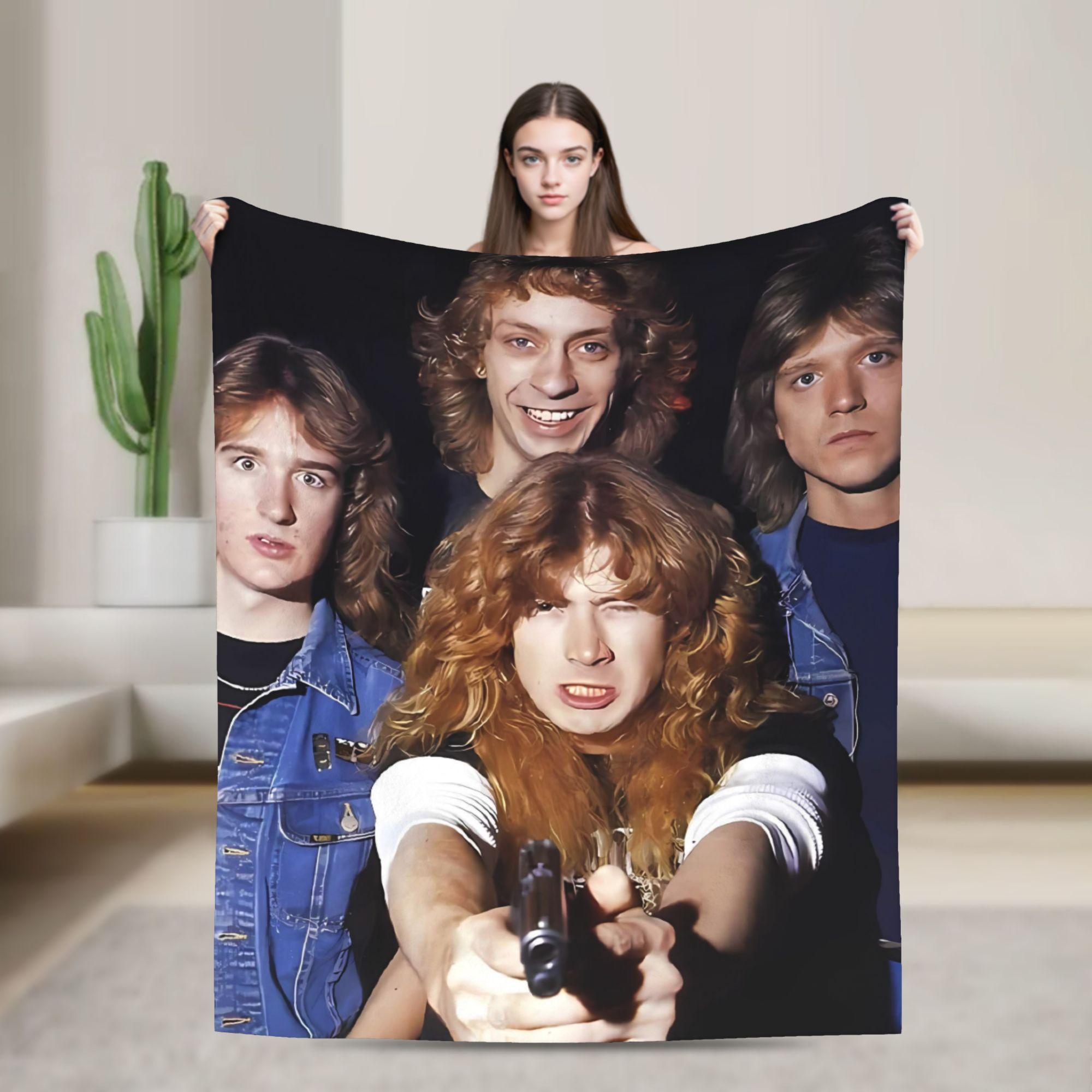 Soft Warm Blankets Decorative Megadeths Band Bedding Throws The True Metal Flannel Bedspread Living Room Print Sofa Bed Cover 75cmx90cm чёрный
Soft Warm Blankets Decorative Megadeths Band Bedding Throws The True Metal Flannel Bedspread Living Room Print Sofa Bed Cover 75cmx90cm чёрный