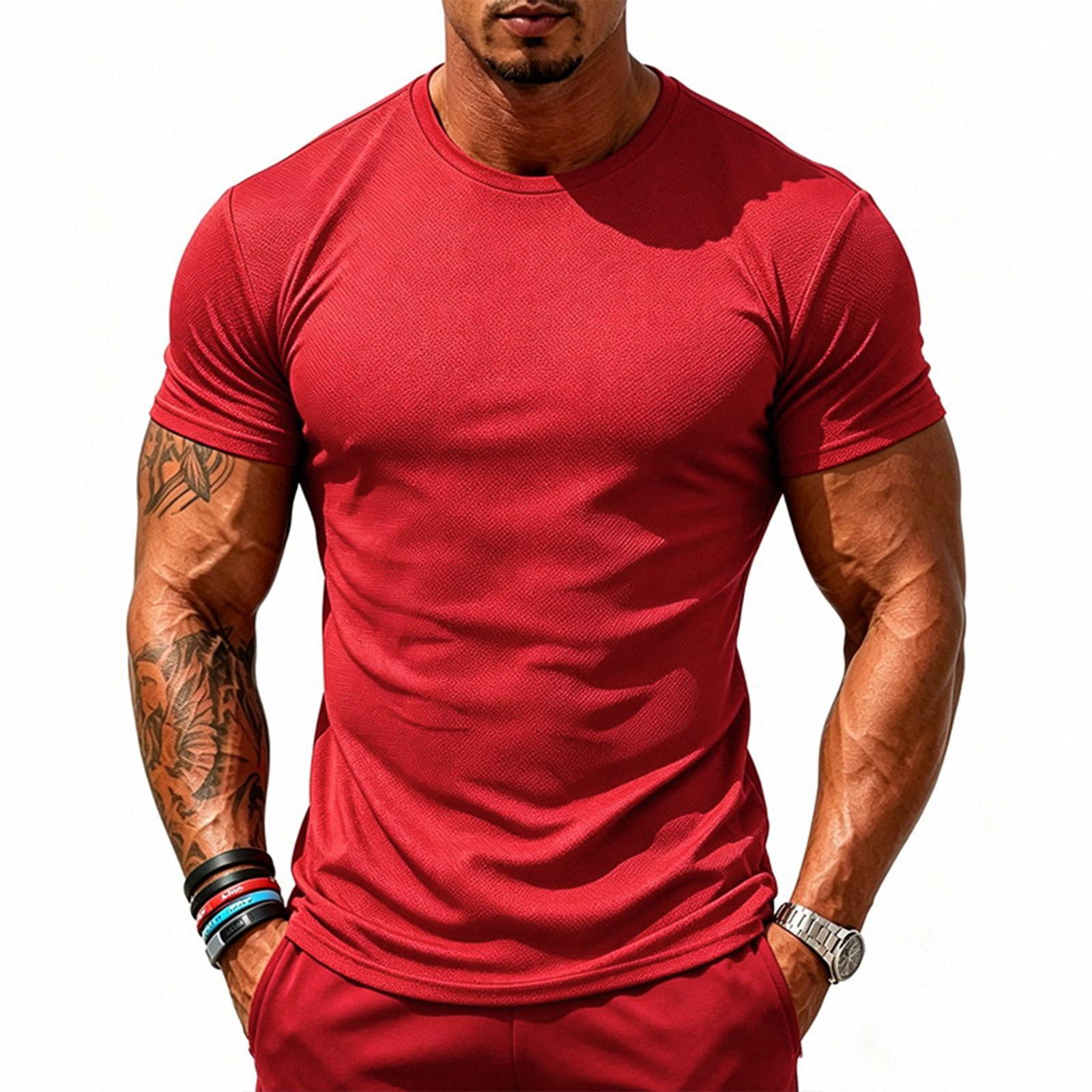 Men’s Short Sleeve Crew Neck Athletic T Shirt Lightweight Breathable Basic Tee Classic Fit for Everyday Wear XL червоний
Men’s Short Sleeve Crew Neck Athletic T Shirt Lightweight Breathable Basic Tee Classic Fit for Everyday Wear XL червоний