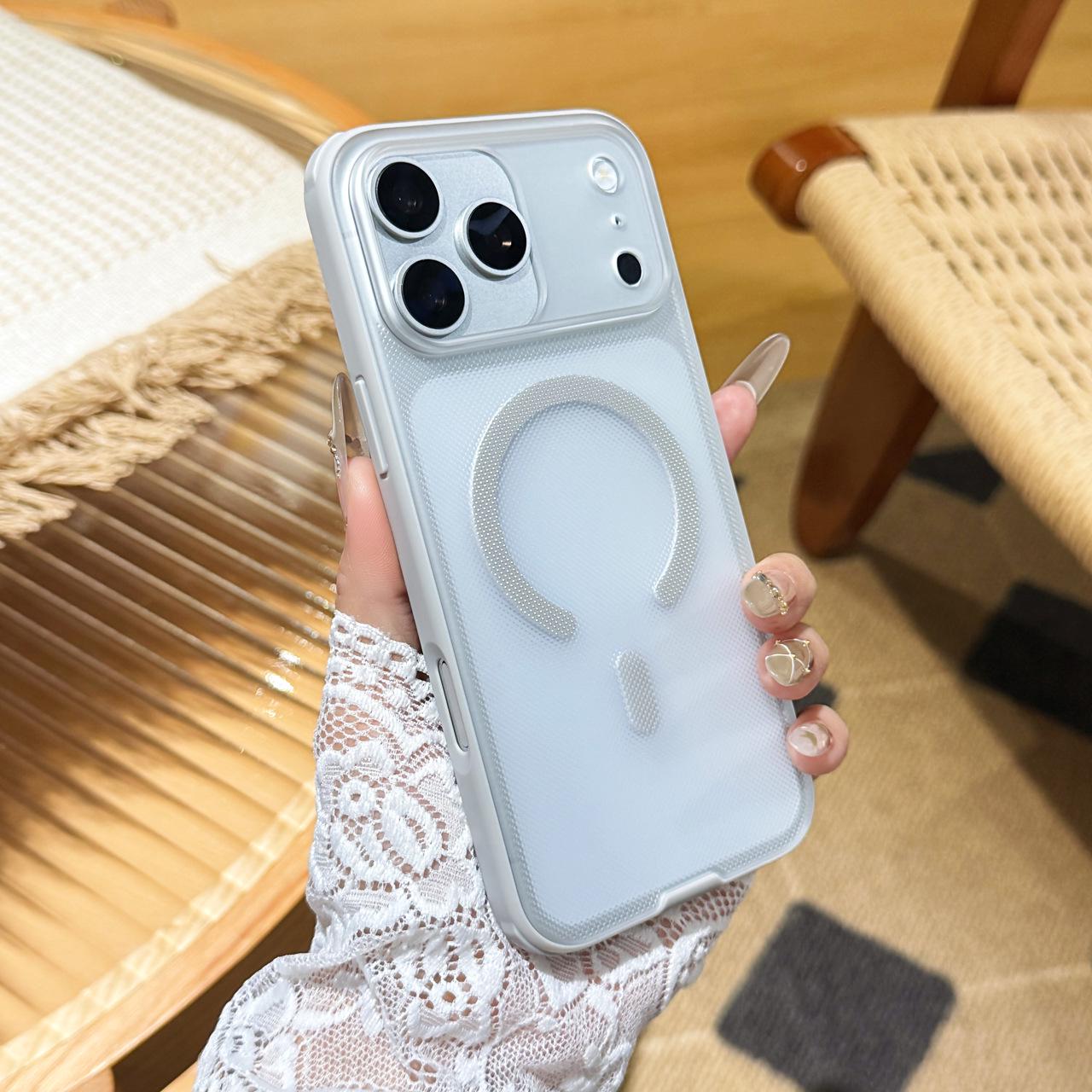 Singularity Magnetic Frosted Case for iPhone 17 Pro Max - Semi-transparent, Drop-proof, Simple, Hard Cover iPhone 15 Pro
Singularity Magnetic Frosted Case for iPhone 17 Pro Max - Semi-transparent, Drop-proof, Simple, Hard Cover iPhone 15 Pro