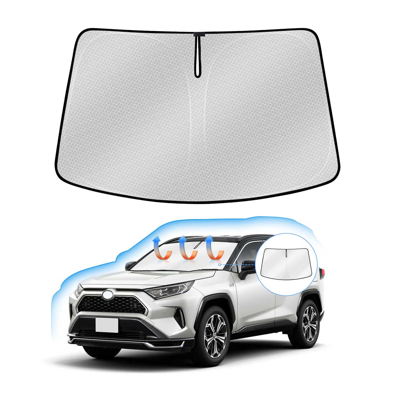 Toyota RAV4 50 Серія Сонцезахисний козирок на лобове скло RAV4 PHV MXAA50 AXAH50 Тип Автомобільний сонцезахисний козирок Захист від УФ Затінення Блекаут Ручка сонцезахисного козирка Сонцезахисний козирок Блекаут
Toyota RAV4 50 Серія Сонцезахисний козирок на лобове скло RAV4 PHV MXAA50 AXAH50 Тип Автомобільний сонцезахисний козирок Захист від УФ Затінення Блекаут Ручка сонцезахисного козирка Сонцезахисний козирок Блекаут