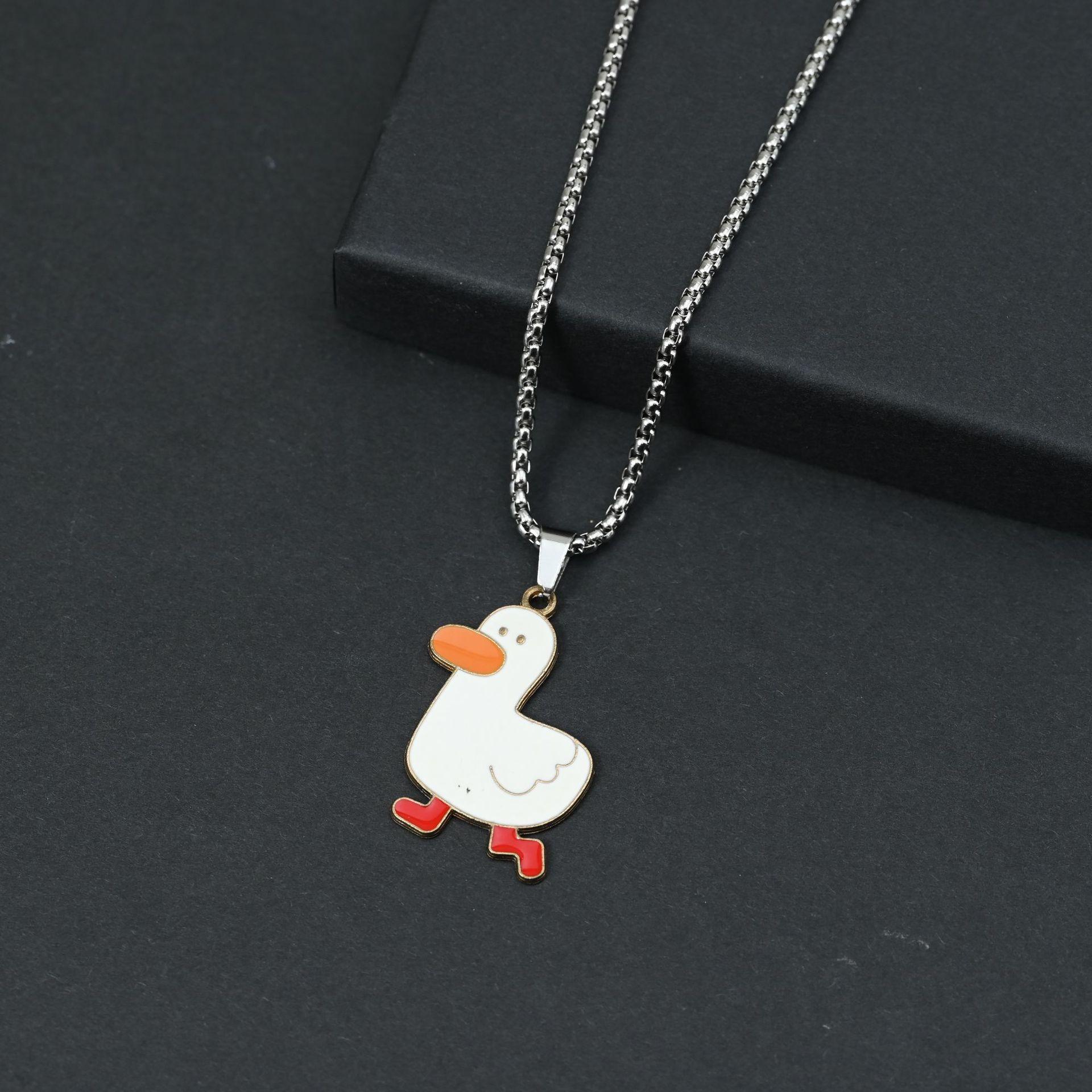 Come on duck cute cartoon necklace couple simple versatile sweater sweater chain ins boys and girls trendy personality pendant
Come on duck cute cartoon necklace couple simple versatile sweater sweater chain ins boys and girls trendy personality pendant