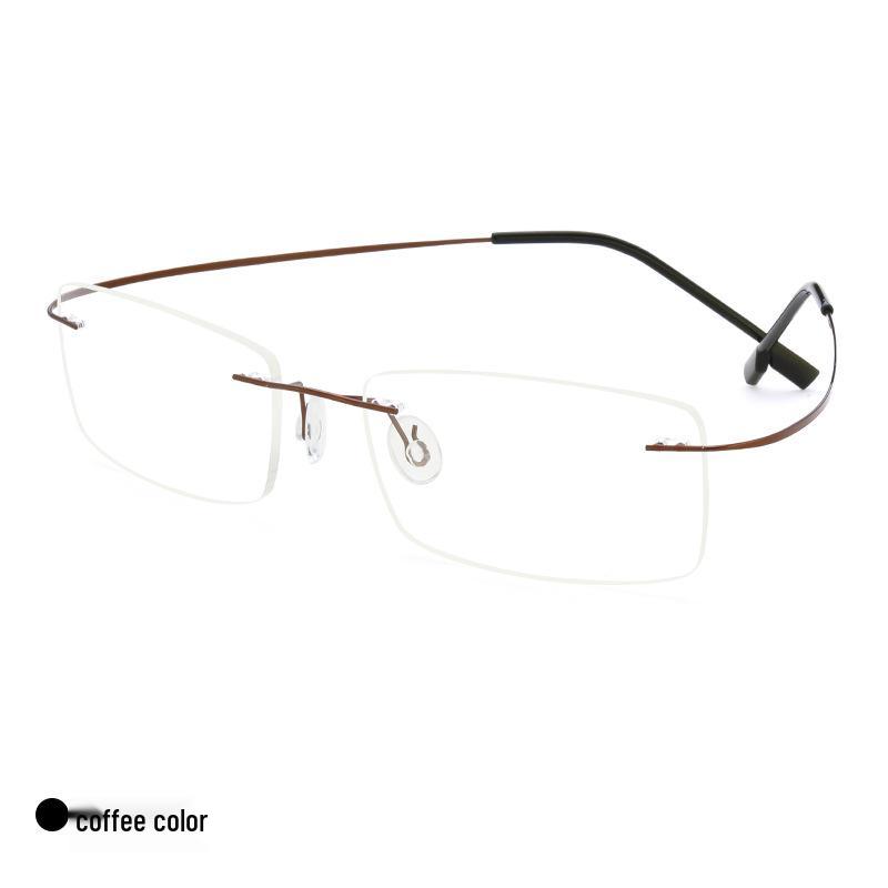 Titanium Alloy Rimless Eyeglass Frames: Super Elastic, Ultra-Light, for Men & Women - Perfect for Myopia & Presbyopia.
Titanium Alloy Rimless Eyeglass Frames: Super Elastic, Ultra-Light, for Men & Women - Perfect for Myopia & Presbyopia.