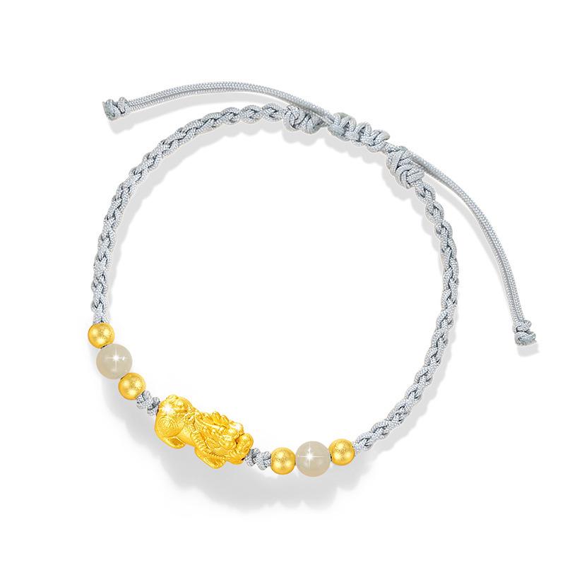 Pixiu 999 Silver Hetian Jade Bracelet with Black Agate - Unisex National Tide Court Style Pure Silver
Pixiu 999 Silver Hetian Jade Bracelet with Black Agate - Unisex National Tide Court Style Pure Silver