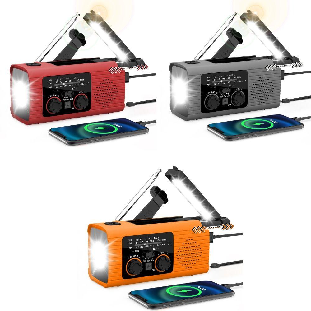 USB Charged Radio Emergency Weather Radio 4000MAh Battery Hand Crank Radio Camping помаранчевий
USB Charged Radio Emergency Weather Radio 4000MAh Battery Hand Crank Radio Camping помаранчевий