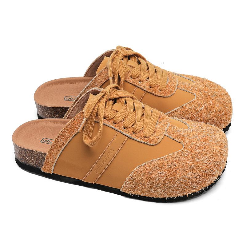 3795 summer new retro one-pedal leather lace-up casual thick-soled bag head half slippers women 45 коричневий
3795 summer new retro one-pedal leather lace-up casual thick-soled bag head half slippers women 45 коричневий