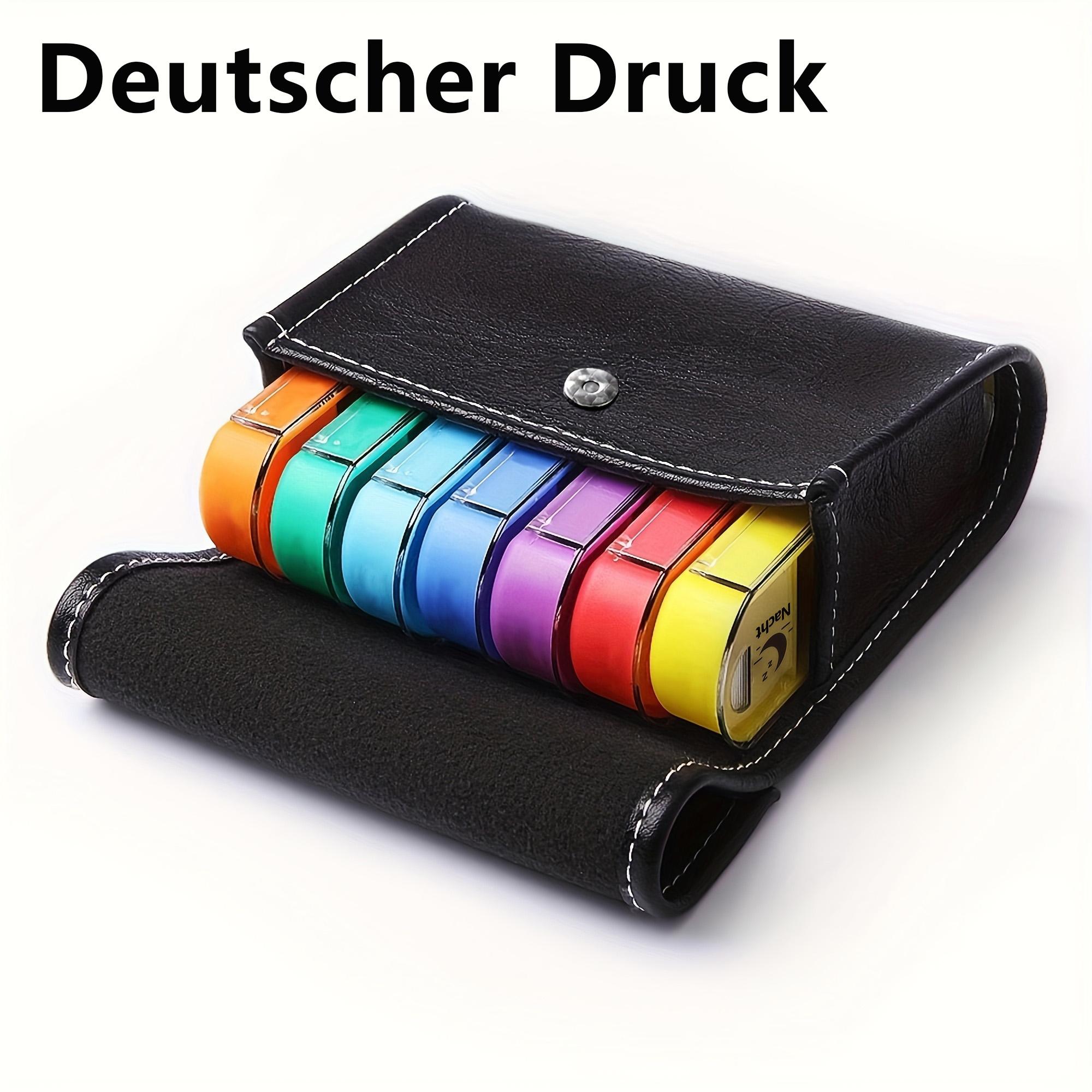 (German printing)Weekly Pill Organizer Box Case Travel Medication Reminder Daily AM PM, Day Night 7 Compartments in Leather чёрный
(German printing)Weekly Pill Organizer Box Case Travel Medication Reminder Daily AM PM, Day Night 7 Compartments in Leather чёрный