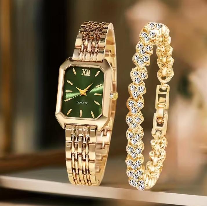 New Women S Watch Set, Fashionable Square Watch, Girls High-End Light Luxury Women S Watch Bulk price
New Women S Watch Set, Fashionable Square Watch, Girls High-End Light Luxury Women S Watch Bulk price