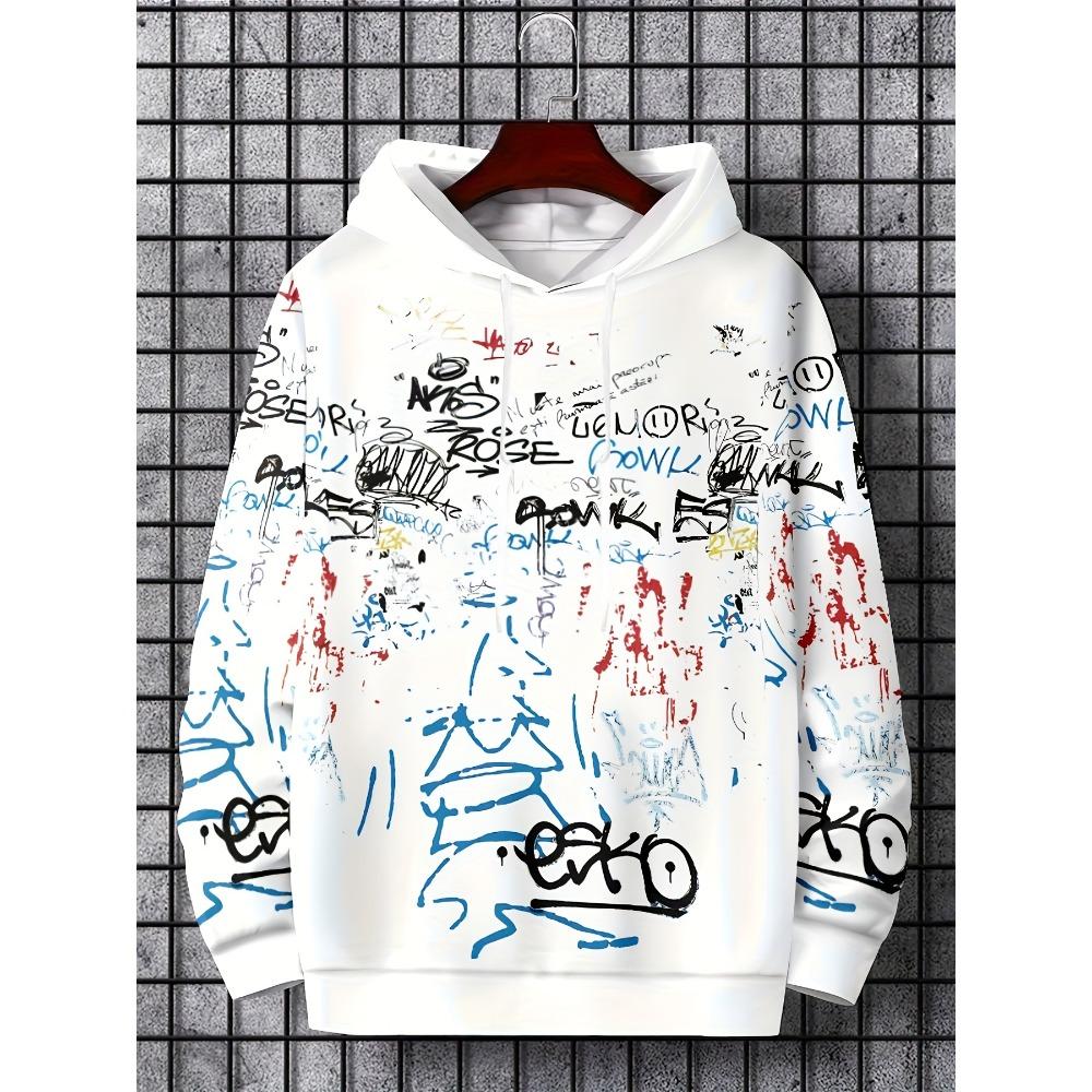 Модная мужская осенняя толстовка с капюшоном, с персонализированным принтом в виде граффити с буквами, мягкая и удобная, для улицы, в городском стиле хай-стрит 6XL
Модная мужская осенняя толстовка с капюшоном, с персонализированным принтом в виде граффити с буквами, мягкая и удобная, для улицы, в городском стиле хай-стрит 6XL