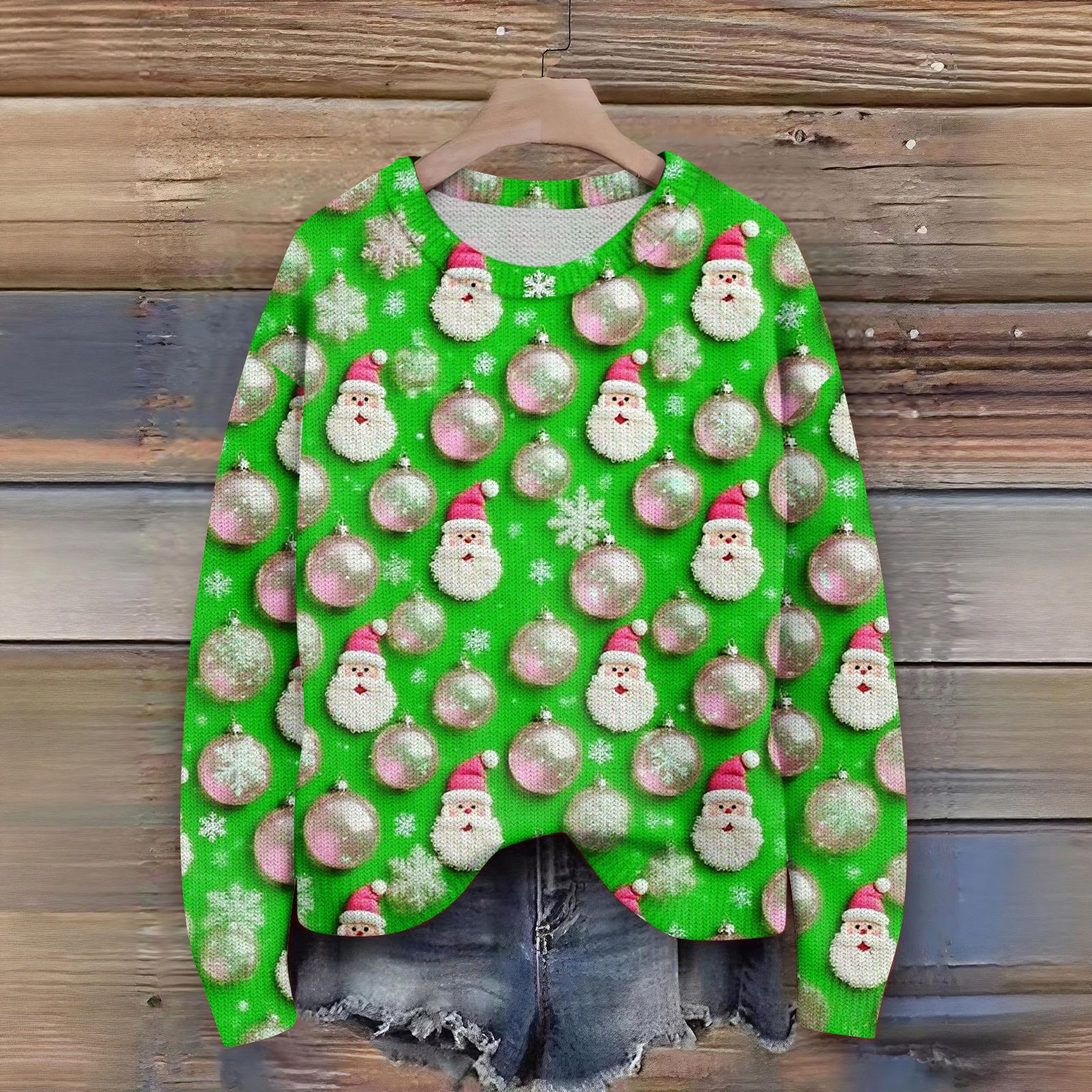 Женский кардиган с рождественским принтом, с длинным рукавом, с круглым вырезом, вязаный топ M
Женский кардиган с рождественским принтом, с длинным рукавом, с круглым вырезом, вязаный топ M