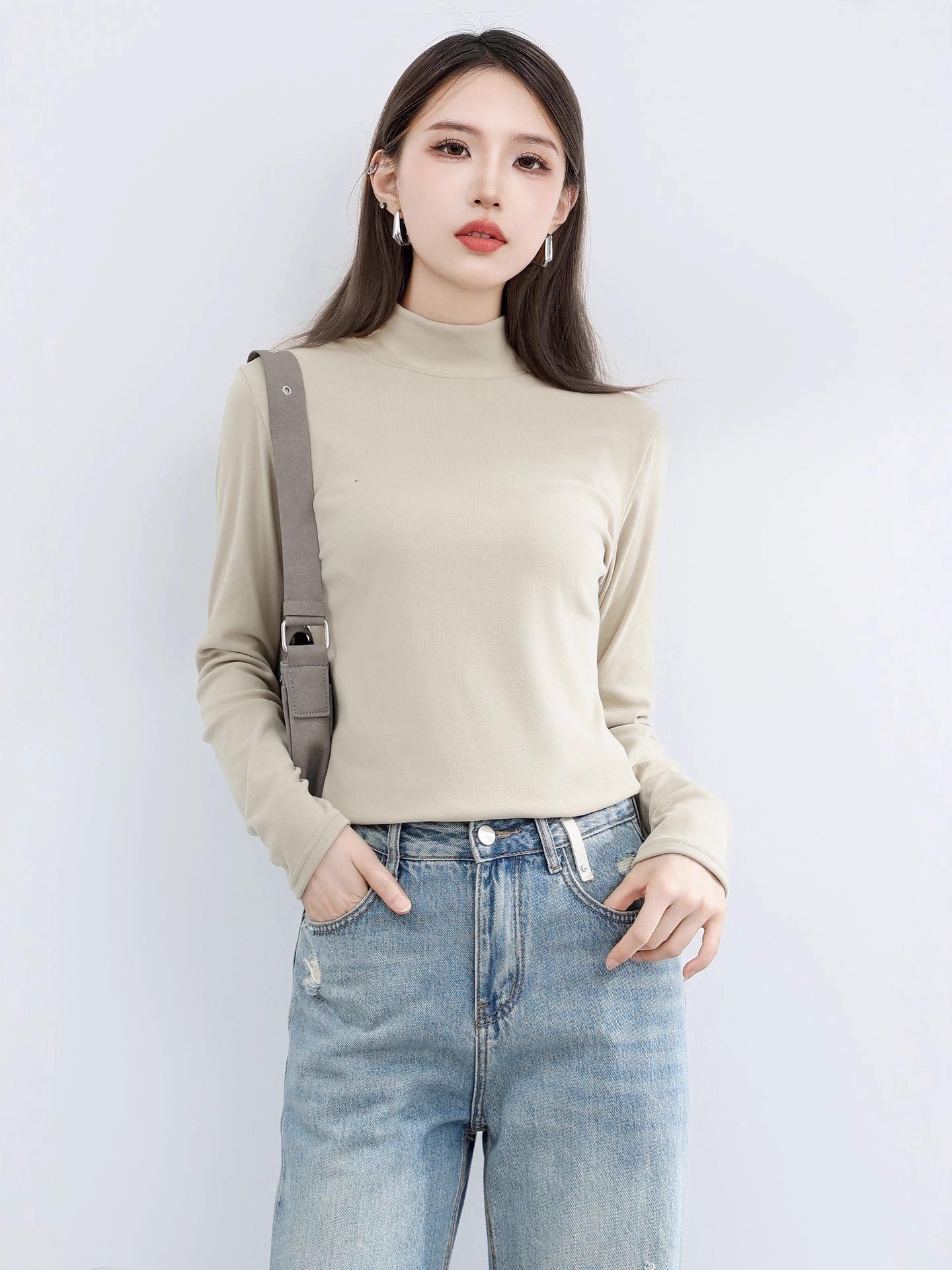 2025 Women s Slim Fit Long Sleeve Semi-High Neck Base Layer Top - Korean Style Autumn/Winter Collection. XL
2025 Women s Slim Fit Long Sleeve Semi-High Neck Base Layer Top - Korean Style Autumn/Winter Collection. XL