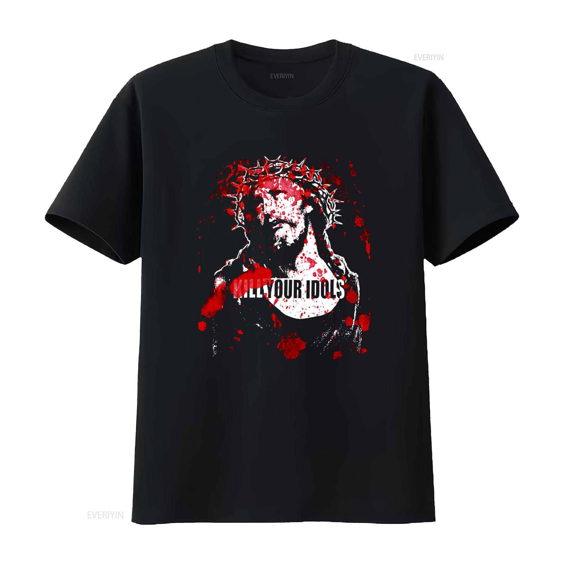 Vintage Kill Your Idols T Shirt Hardcore Punk Reprint with Jesus God Design Worldwide Terror Style vintage Washed fashion 4XL
Vintage Kill Your Idols T Shirt Hardcore Punk Reprint with Jesus God Design Worldwide Terror Style vintage Washed fashion 4XL