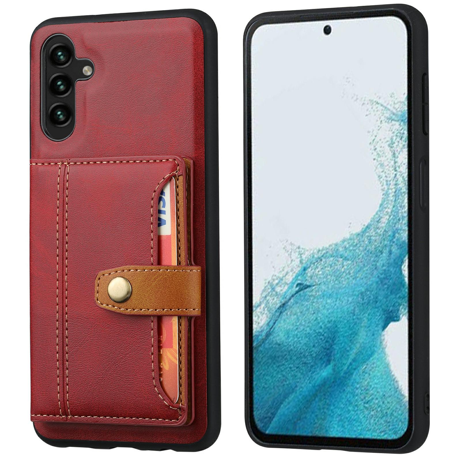 For Samsung Galaxy S25+ Case Calf Texture Card Holder PU Leather+TPU Kicsktand Phone Cover Red
For Samsung Galaxy S25+ Case Calf Texture Card Holder PU Leather+TPU Kicsktand Phone Cover Red