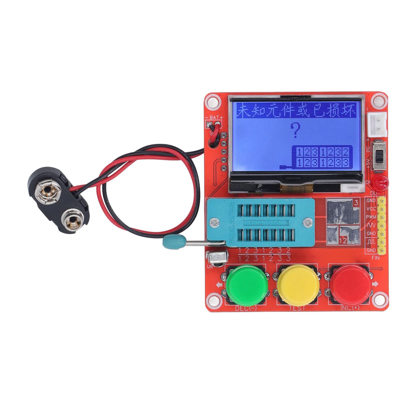 LCR T4 MINI Z DIY Тестер транзисторів PCB Діод Тріод Вимірювач ємності 9В з графічним РК-дисплеєм
LCR T4 MINI Z DIY Тестер транзисторів PCB Діод Тріод Вимірювач ємності 9В з графічним РК-дисплеєм