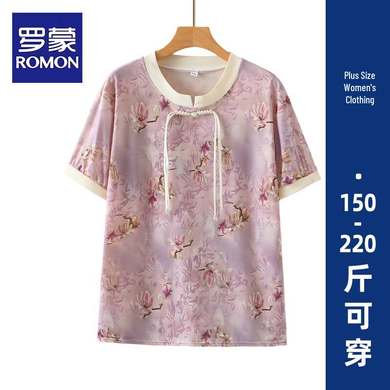 ROMON Women s Plus Size Jacquard Short Sleeve T-Shirt 3XL
ROMON Women s Plus Size Jacquard Short Sleeve T-Shirt 3XL