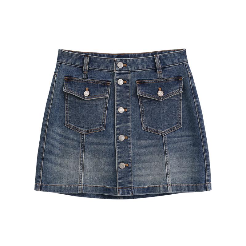 GAP Women s Button-Front Denim Skirt 170/74A
GAP Women s Button-Front Denim Skirt 170/74A