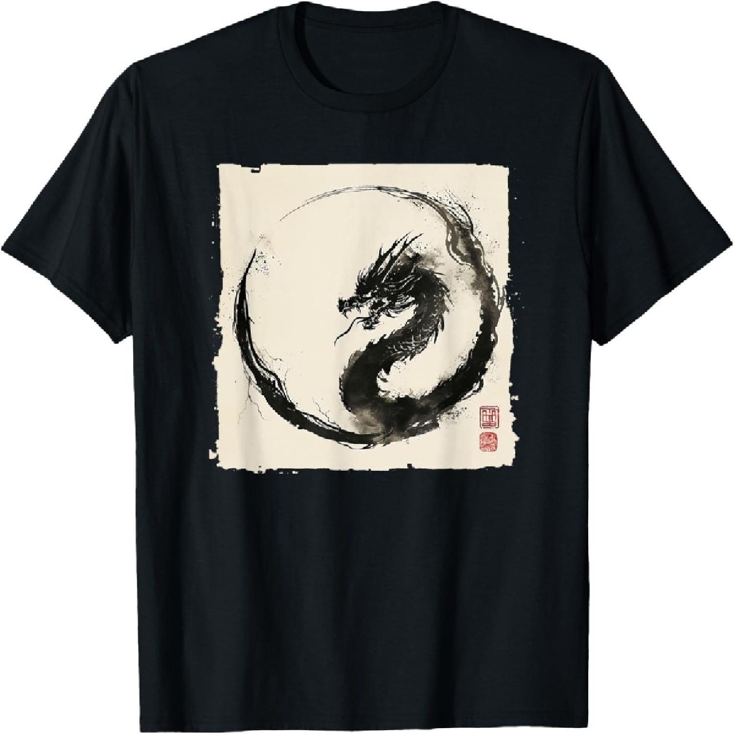 Eastern Dragon Majesty_ Vintage Ink Art Collection T-Shirt XXXXXL різнокольоровий
Eastern Dragon Majesty_ Vintage Ink Art Collection T-Shirt XXXXXL різнокольоровий