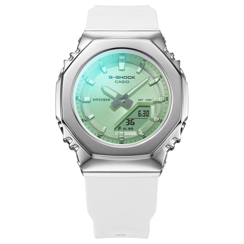 CASIO S2110SR series 200 meters waterproof Quartz resin strap women s watch green dial GM-S2110SR-7A зелений
CASIO S2110SR series 200 meters waterproof Quartz resin strap women s watch green dial GM-S2110SR-7A зелений