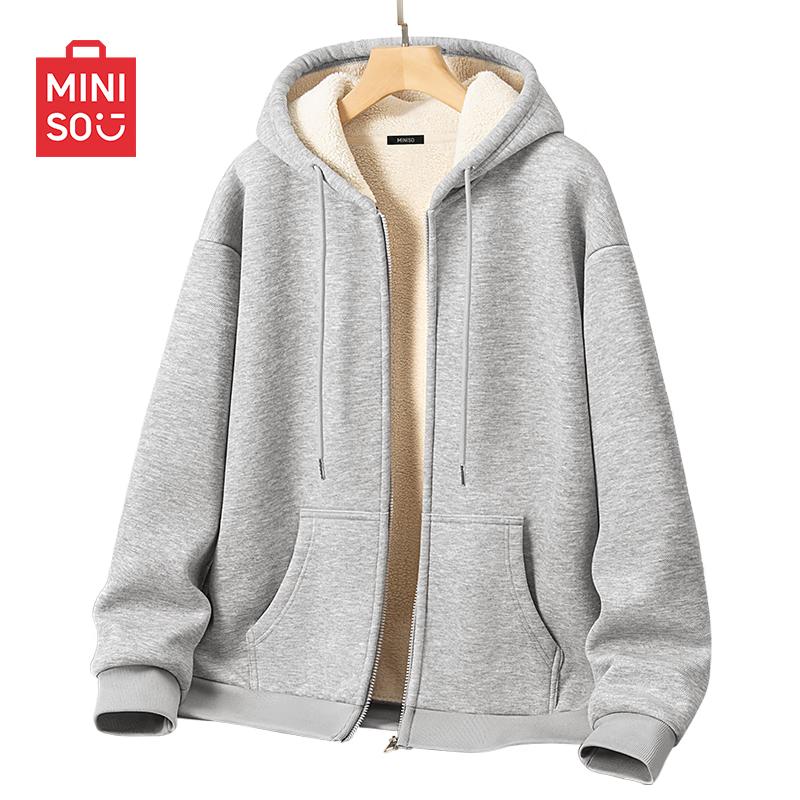 MINISO Men s Hooded Lamb Fleece Cardigan Sweatshirt XL
MINISO Men s Hooded Lamb Fleece Cardigan Sweatshirt XL
