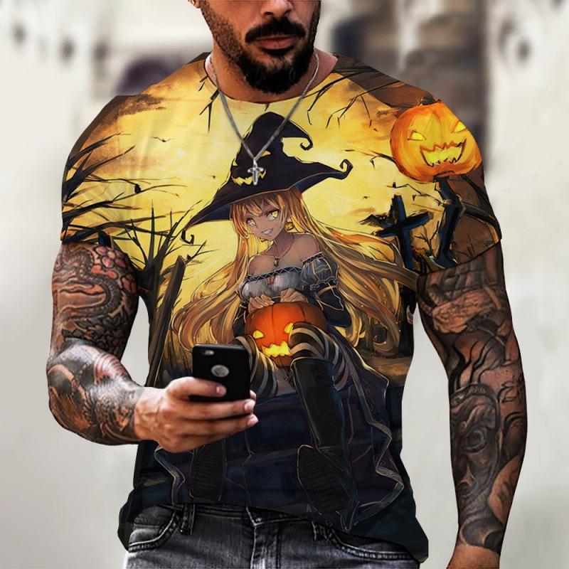 Мужская футболка с круглым вырезом и короткими рукавами с принтом ведьмы на Хэллоуин - Дышащая, стильная и модная XS
Мужская футболка с круглым вырезом и короткими рукавами с принтом ведьмы на Хэллоуин - Дышащая, стильная и модная XS