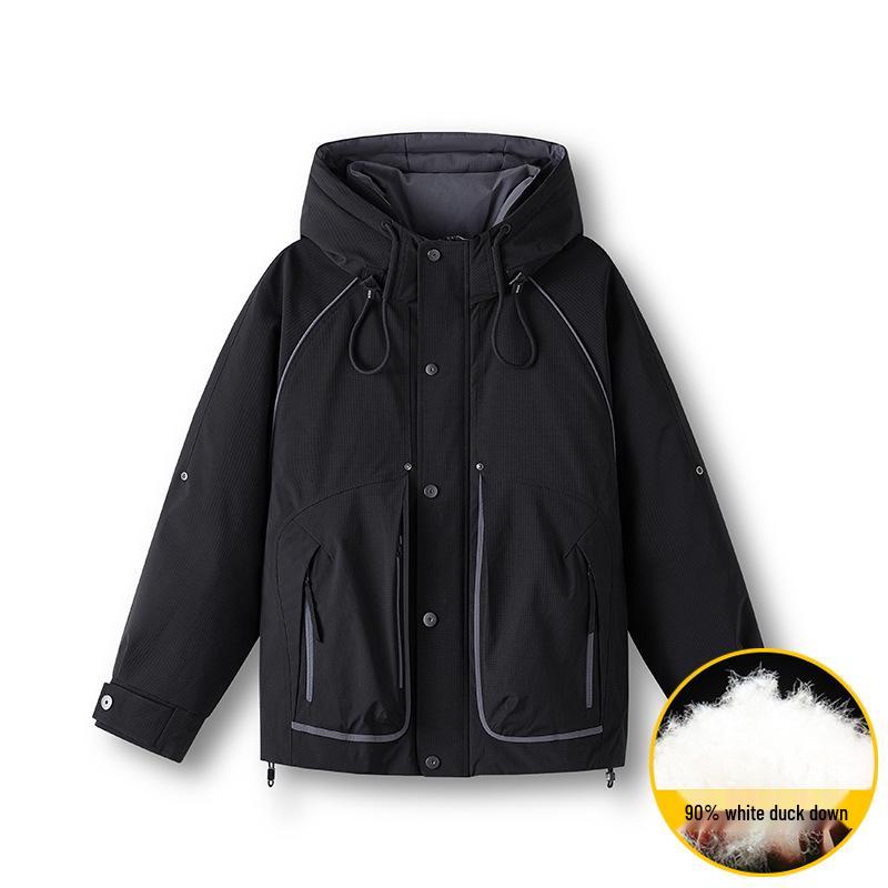 2025 Hooded Waterproof White Duck Down Jacket - Warm, Trendy, Functional Casual Outerwear for Outdoor Workwear L чорний
2025 Hooded Waterproof White Duck Down Jacket - Warm, Trendy, Functional Casual Outerwear for Outdoor Workwear L чорний