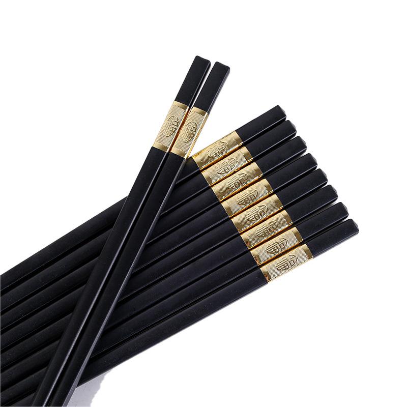 5 Pairs of Alloy Chopsticks Household High Temperature Sterilizable Non-slip Chopsticks Set Kitchen Accessories
5 Pairs of Alloy Chopsticks Household High Temperature Sterilizable Non-slip Chopsticks Set Kitchen Accessories