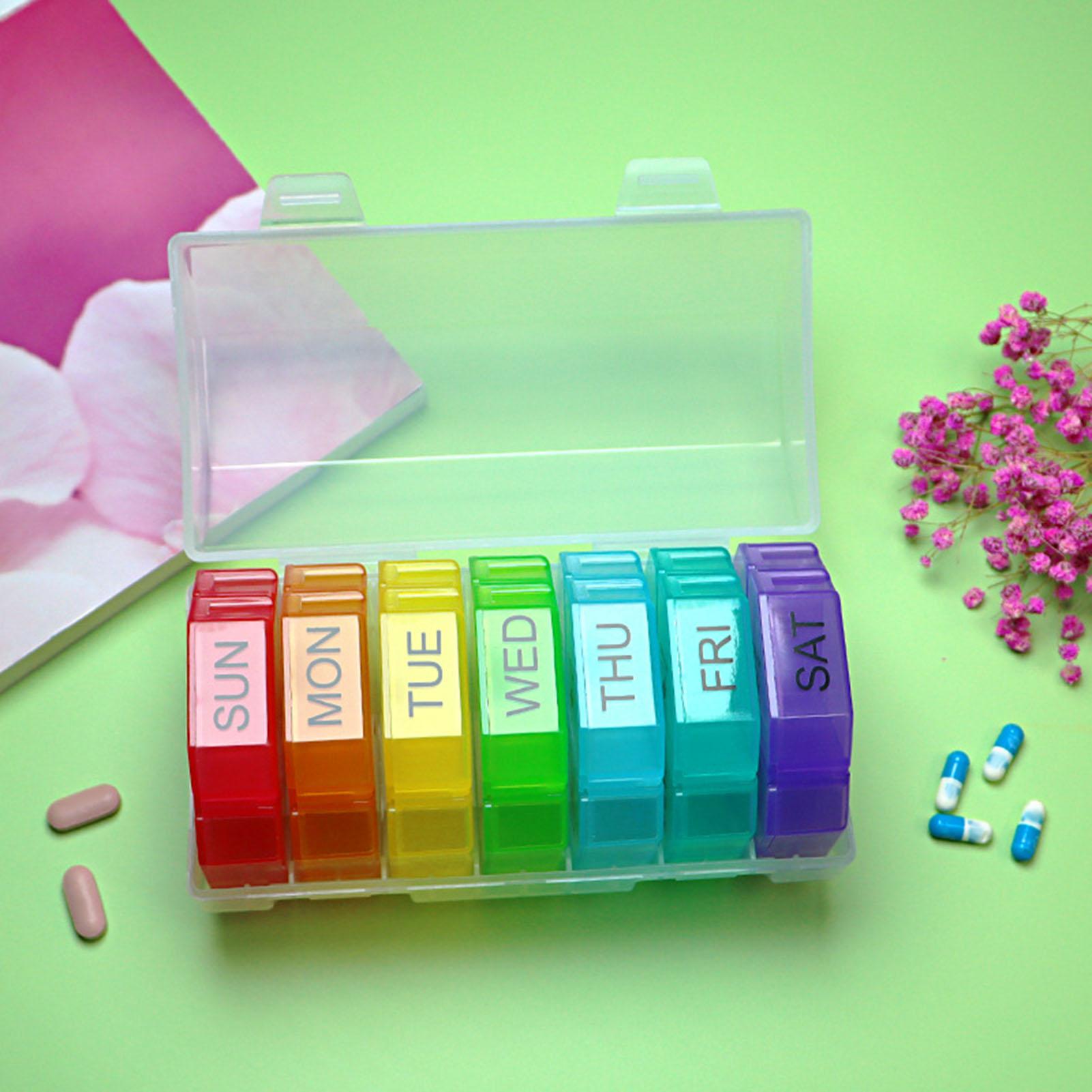 Medicine Container 28 Compartments Plastic Sealed Portable 7 Day Medicine Storage Box for Daily Use Transparent Seven
Medicine Container 28 Compartments Plastic Sealed Portable 7 Day Medicine Storage Box for Daily Use Transparent Seven