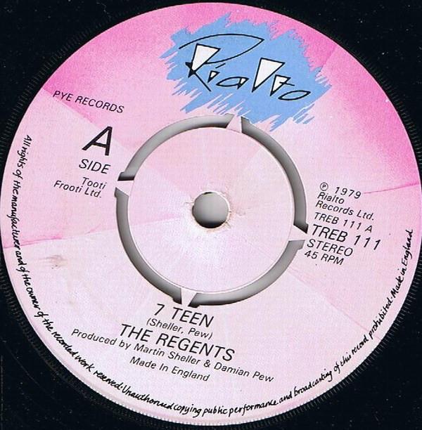 7inch Record REGENTS 7 Teen TREB111 Rialto 1979 UK Rock Used
7inch Record REGENTS 7 Teen TREB111 Rialto 1979 UK Rock Used